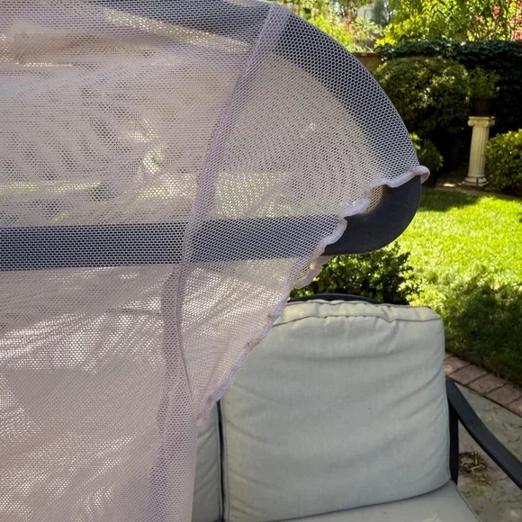 American Eagle Sheer Mesh Baby Tee 💜 XS | Soft Lilac - Picture 3 of 3